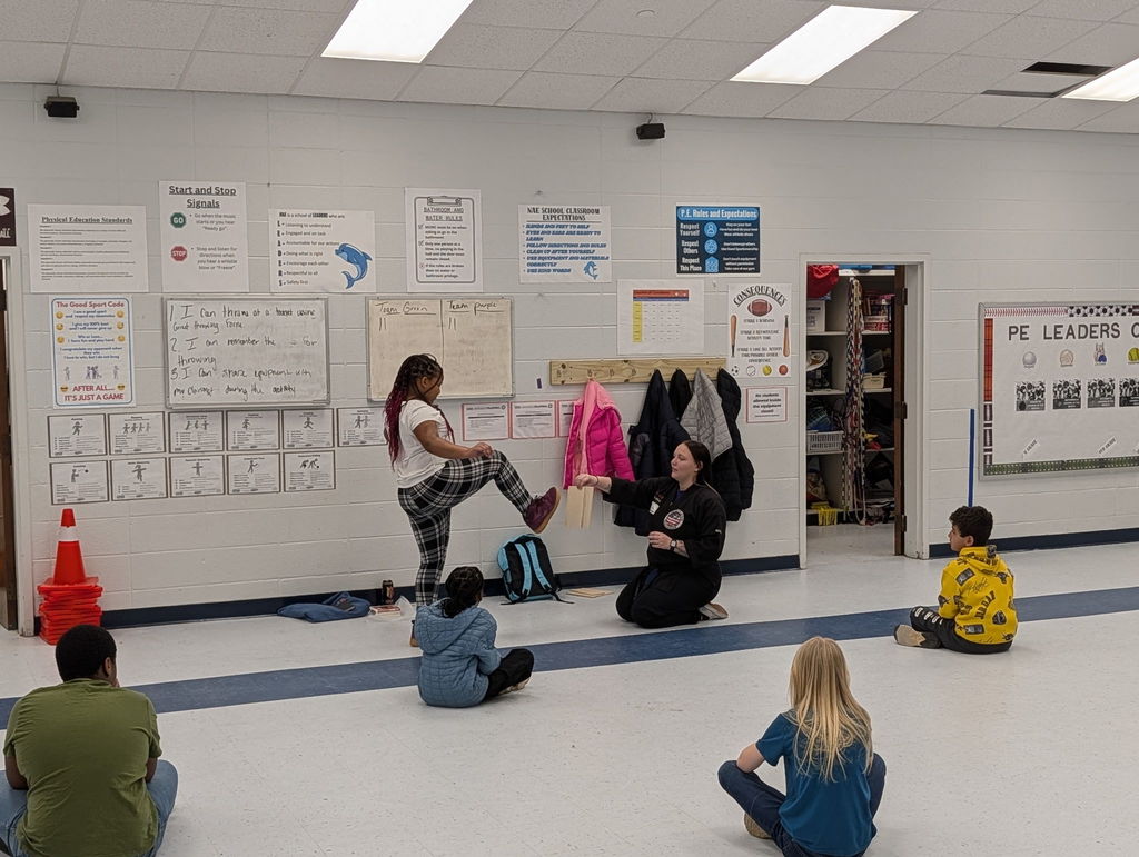 Ms. Kyla at Seigler's Karate Center in North Augusta visit NAUES