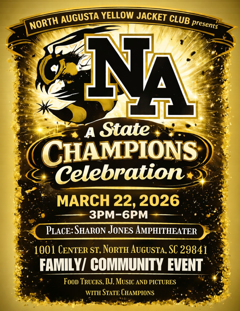 NAHS Logo with starts and information on a celebration.