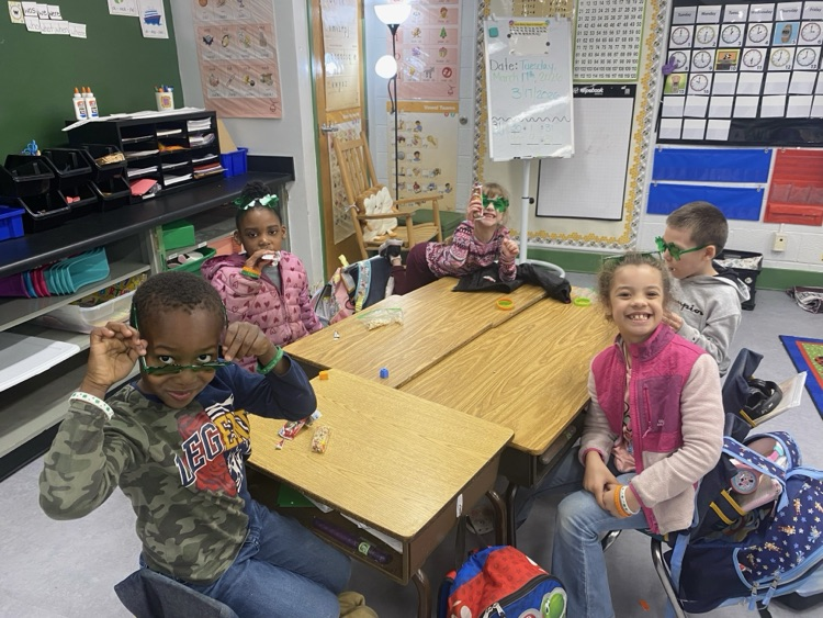 Students wearing green for St Patrick’s Day