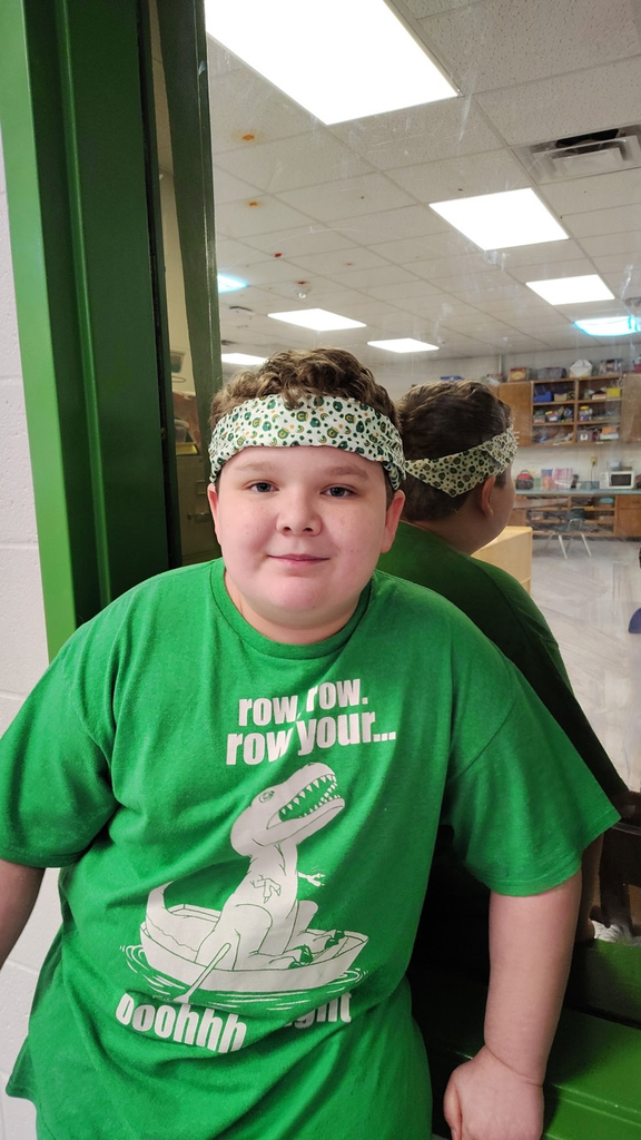 Students wearing green for St Patrick’s Day