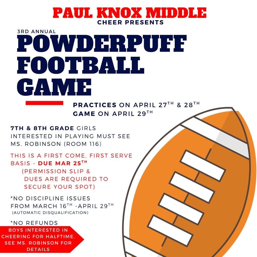 powderpuff game flyer