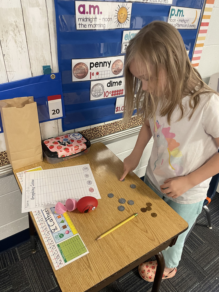 First Graders Graphing