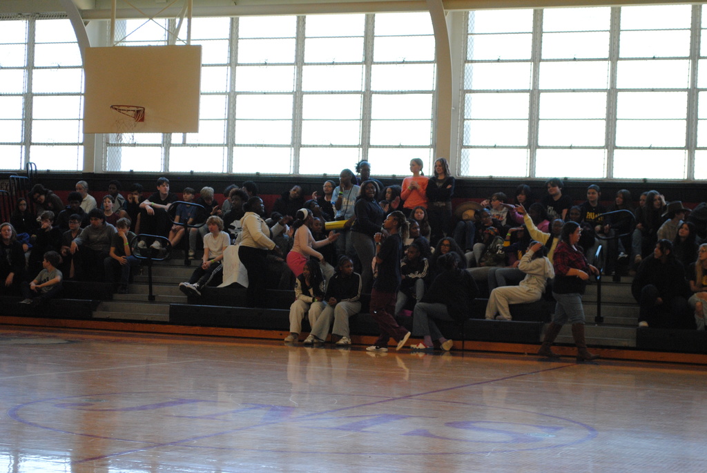 7th and 8th grade spectators 