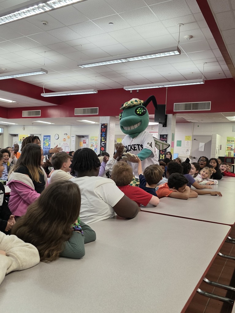 Mascot running through crowd.