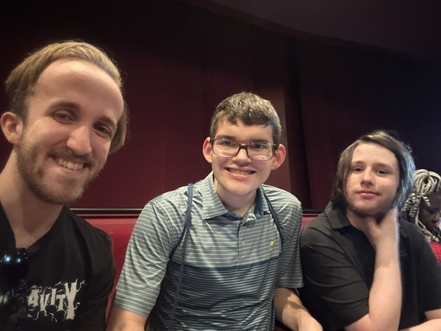 Students smiling for camera.