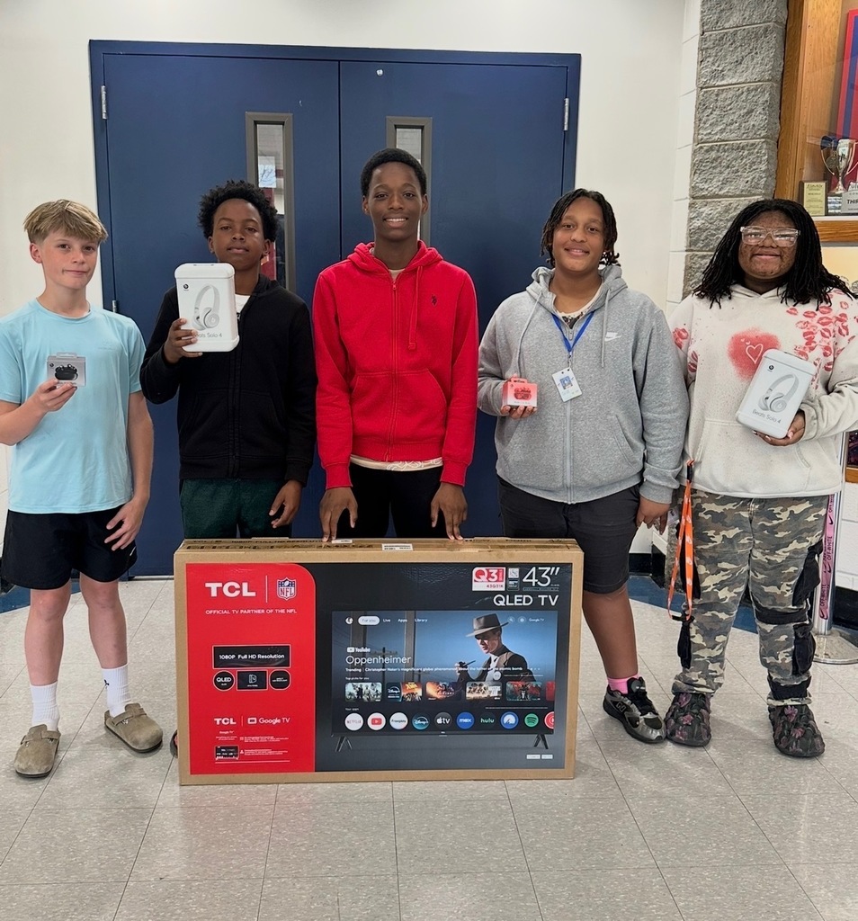 Winners from our positive behavior- no referrals drawing!