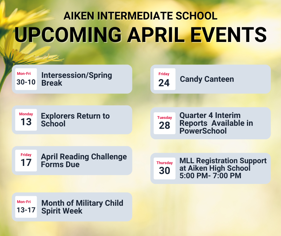 Upcoming April 2026 Events
