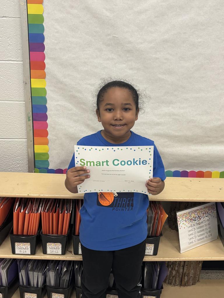One Smart Cookie Award - Kindergartener know sight words