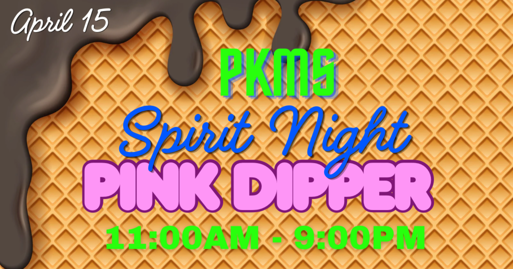 All day and tonight- support PK at Pink Dipper!