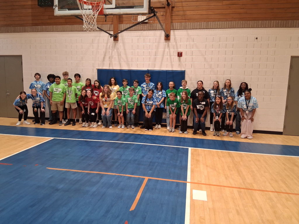 Middle school Battle of the Books group photo.