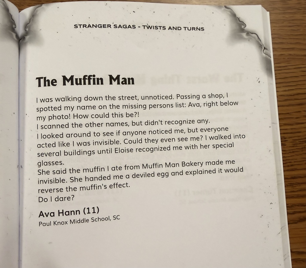 Creative writing contest winners!