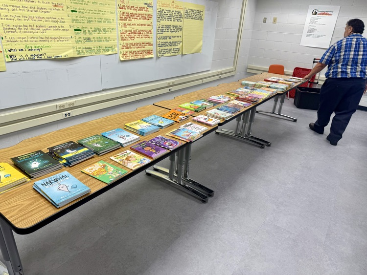 books donated to all of our second graders