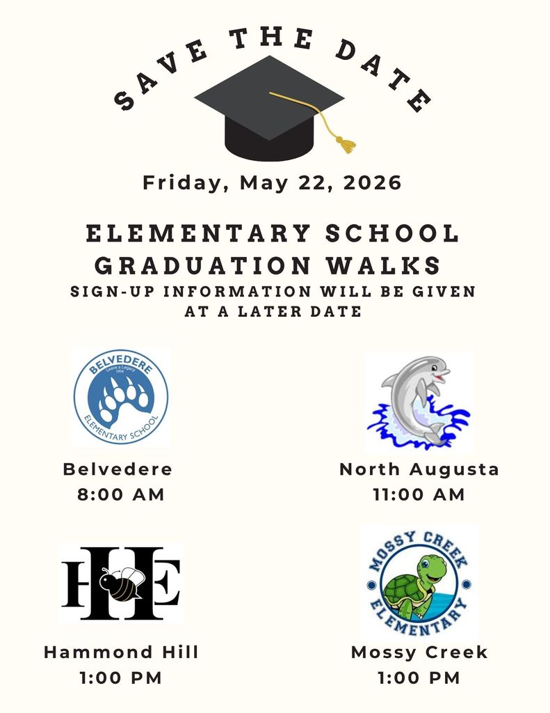 4 Elementary School Logos for Save the Date.