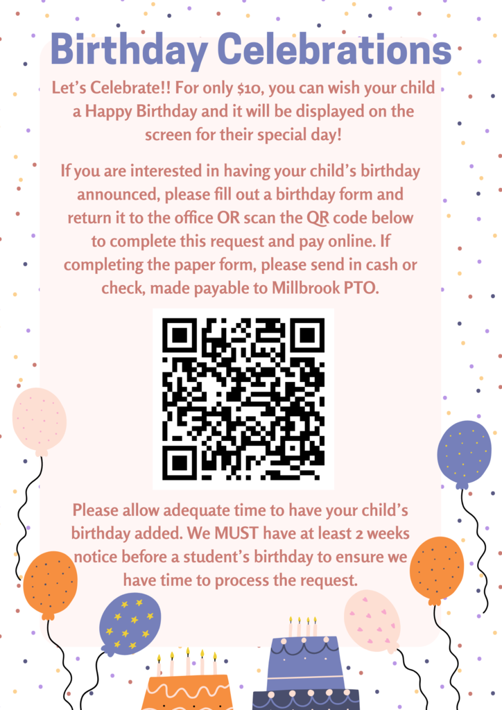 Birthday Celebration Form