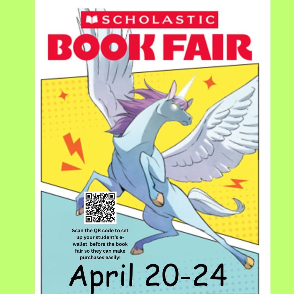 Flyer with a picture of a winged horse