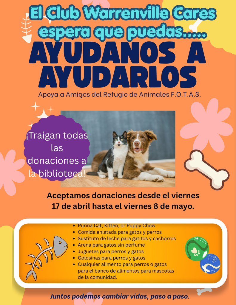 FOTAS Donation Drive in Spanish