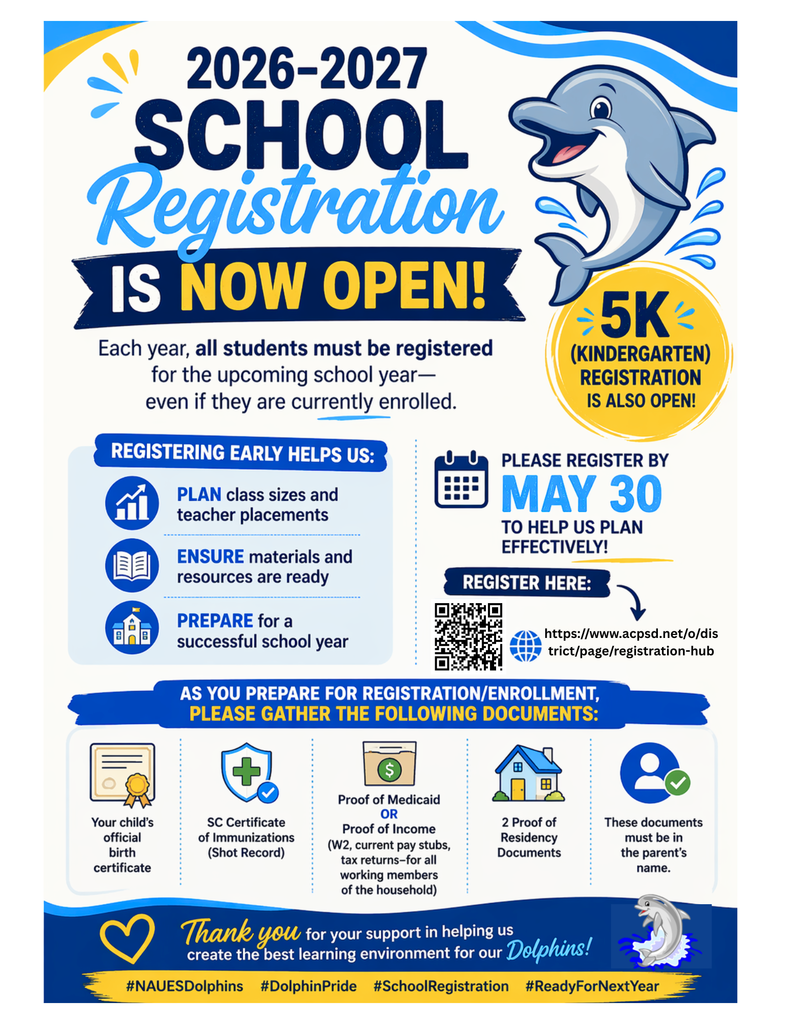 2026 - 2027 School Year Registration Announcement 