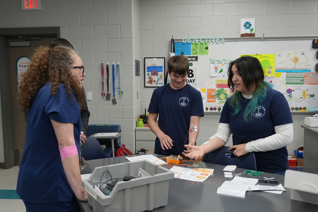Dr. Christie Palladino being teaching her students.