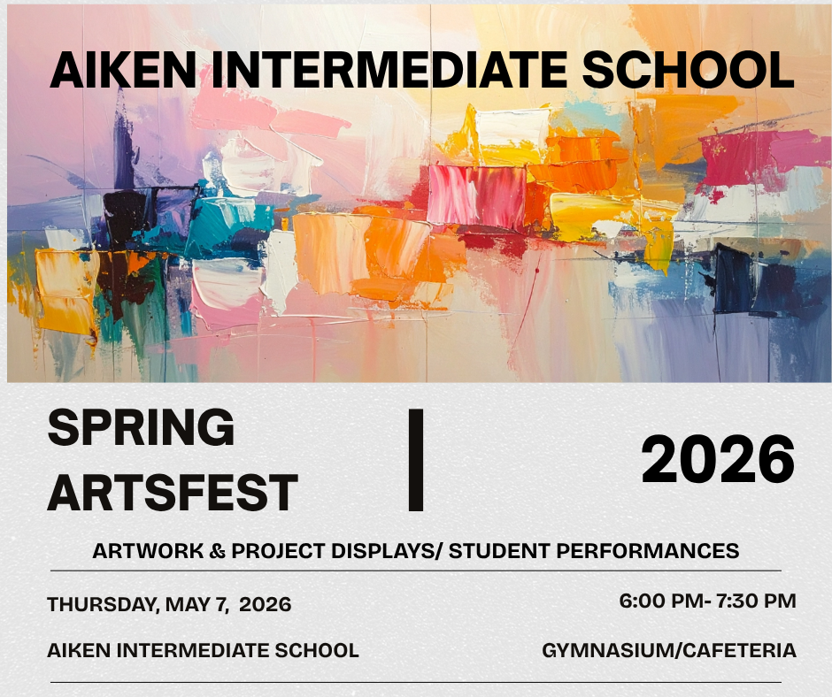 Spring ArtsFest Flyer Thursday, May 7th