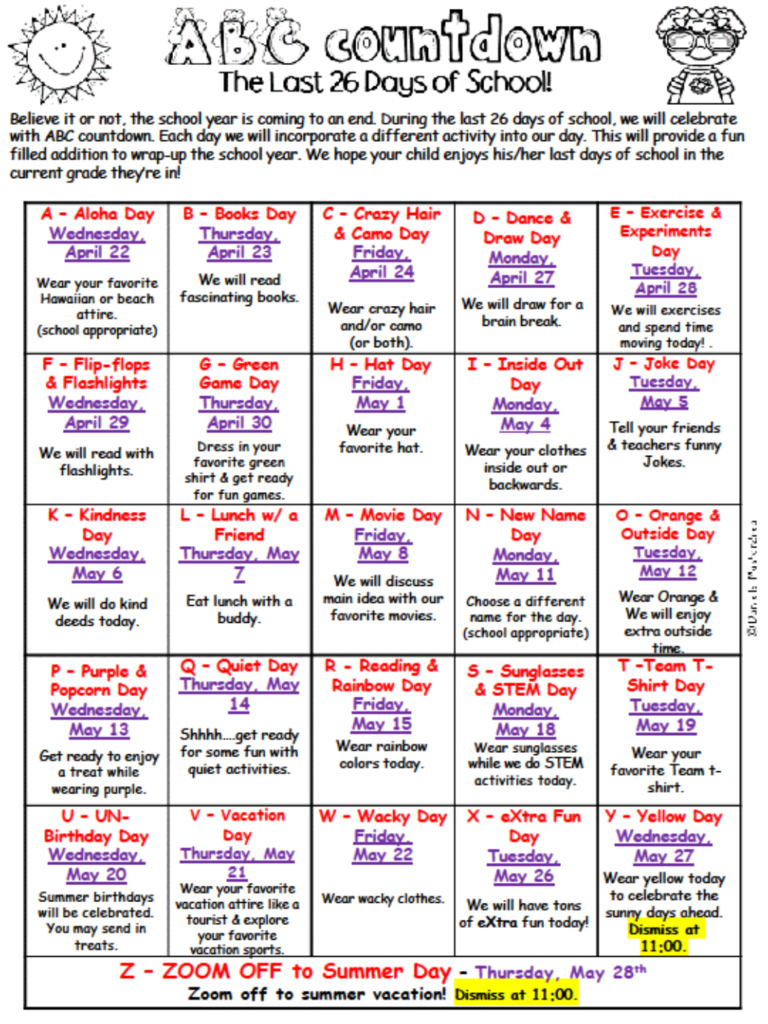 ABC Countdown 2026 Spanish