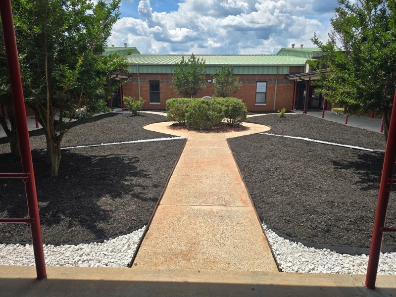 Courtyard landscaping