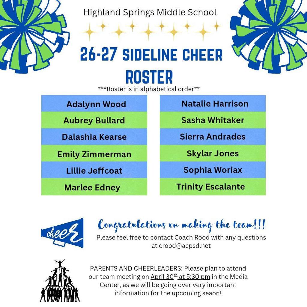 26.27 cheer team roster