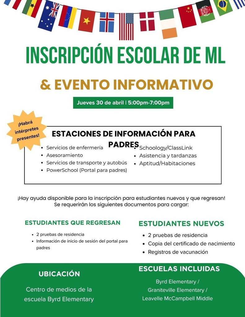 Inscripcion Escolar de ML