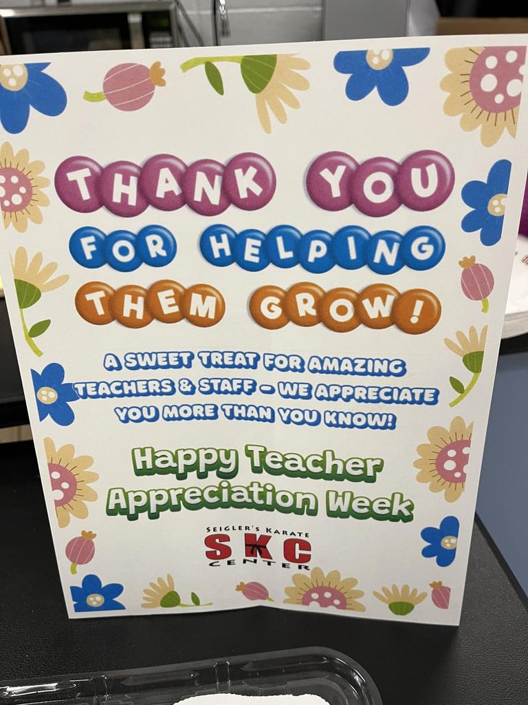 Teacher Appreciation WeekTreat