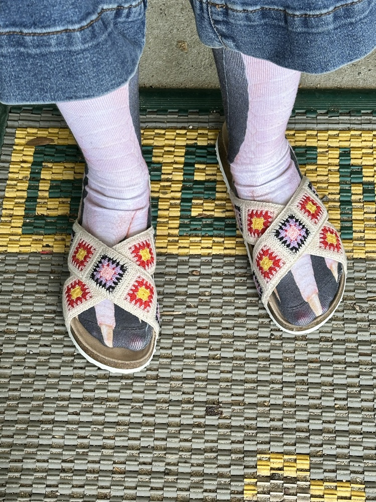 teachers wearing socks and sandals 