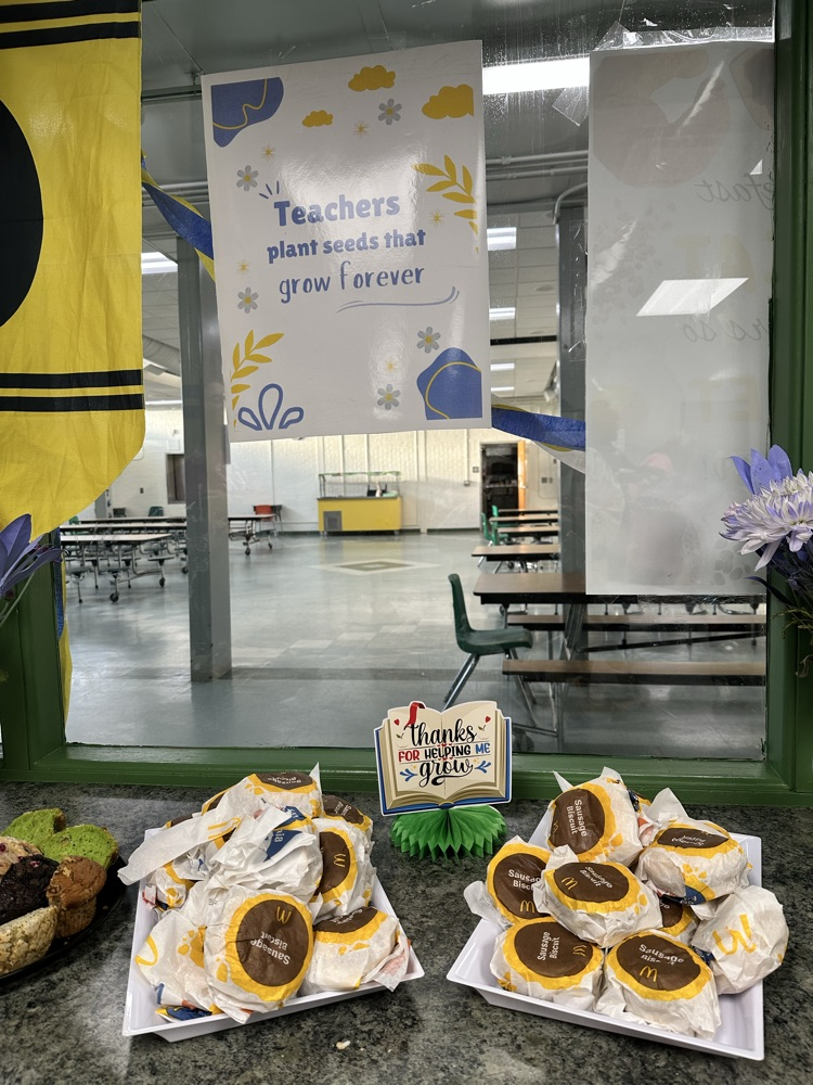 McDonald’s biscuits on a tray for teacher appreciation breakfast