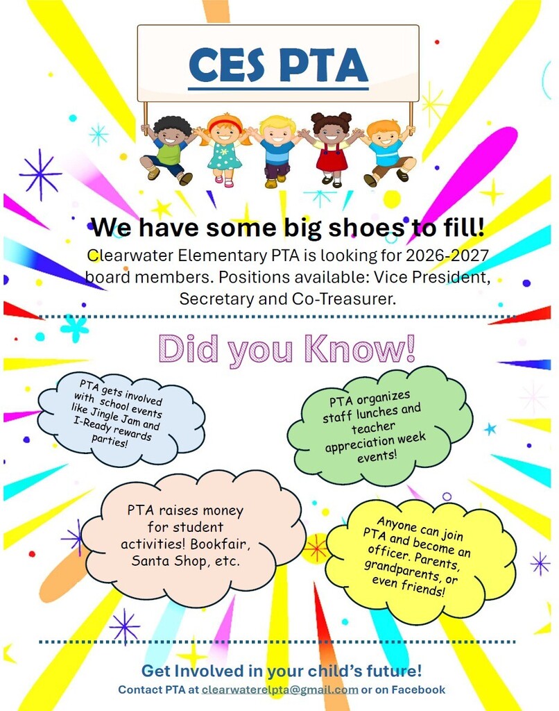 PTA: We have some big shoes to fill. CES is looking for 26-27 board members