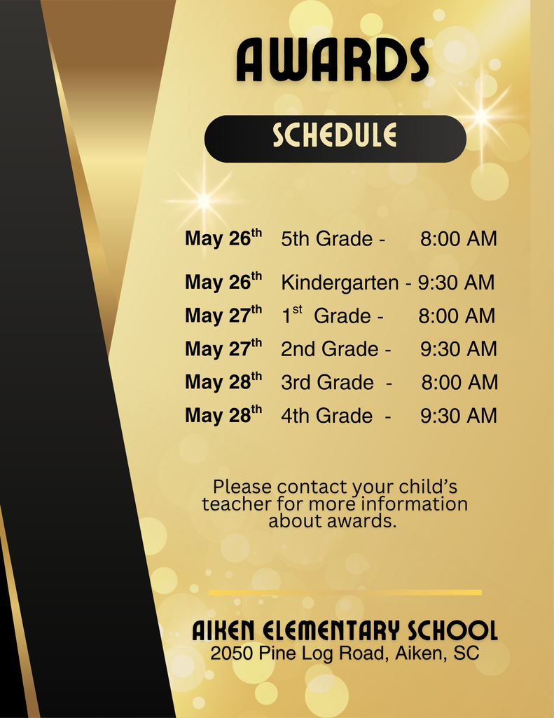 Schedule for End of Year Awards