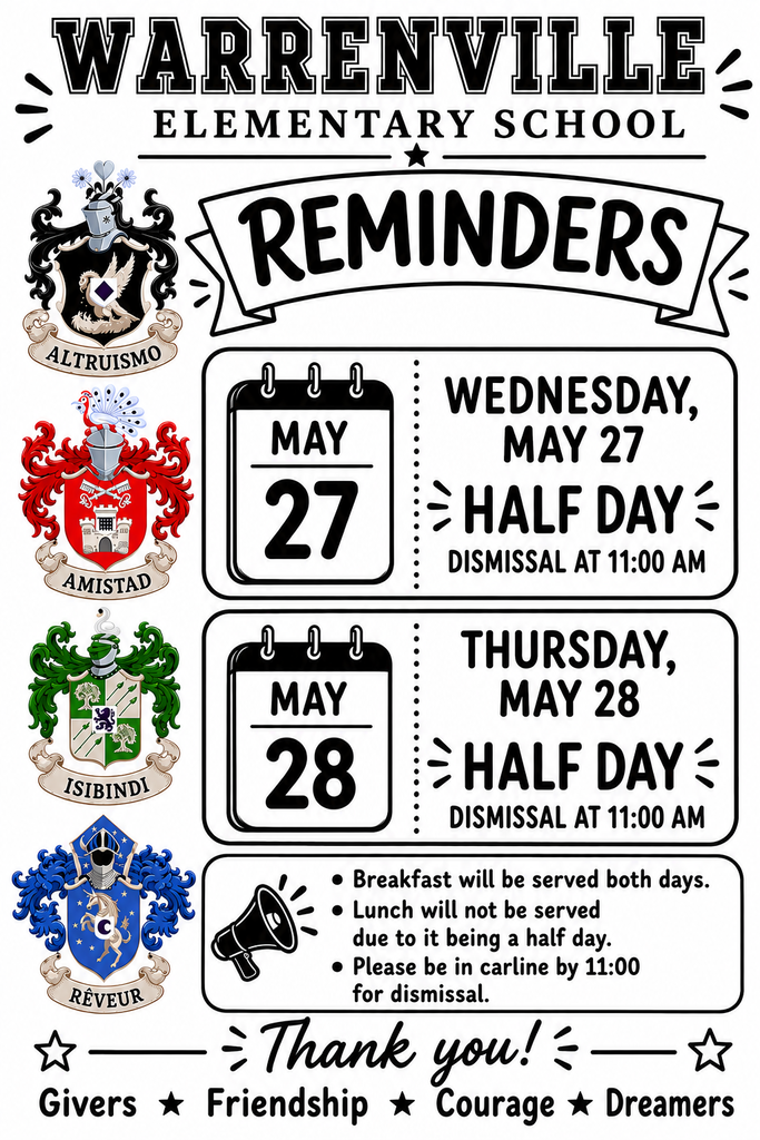 Half days reminders