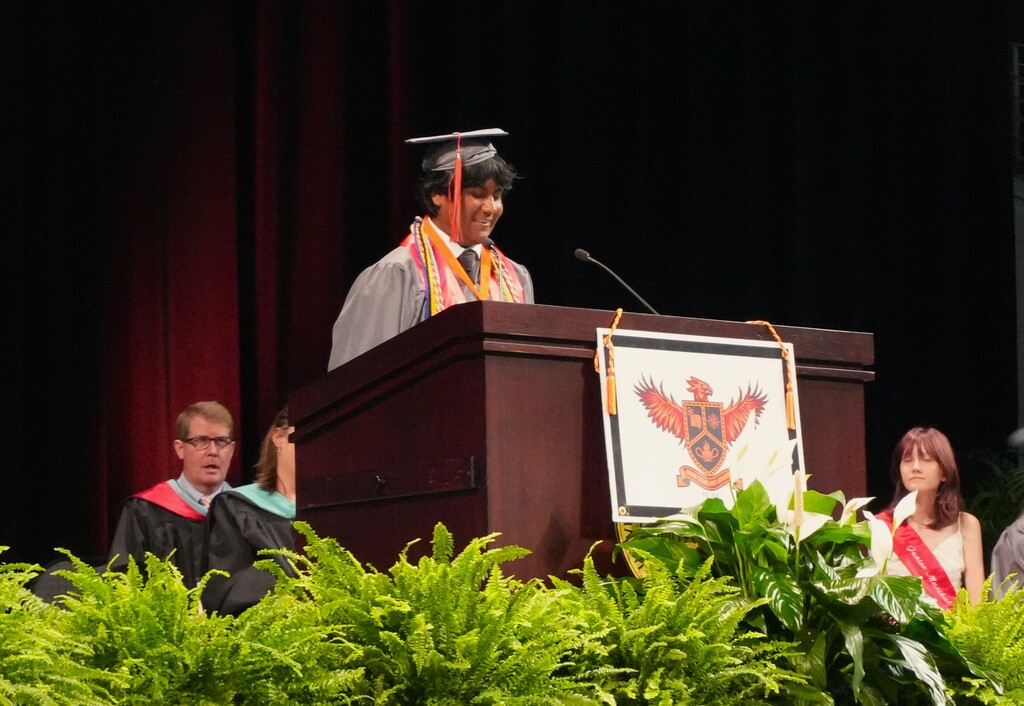 ASA male graduation speaker. 