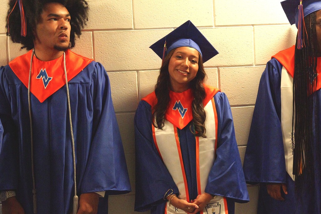 Midland Valley graduate posing for a photo.