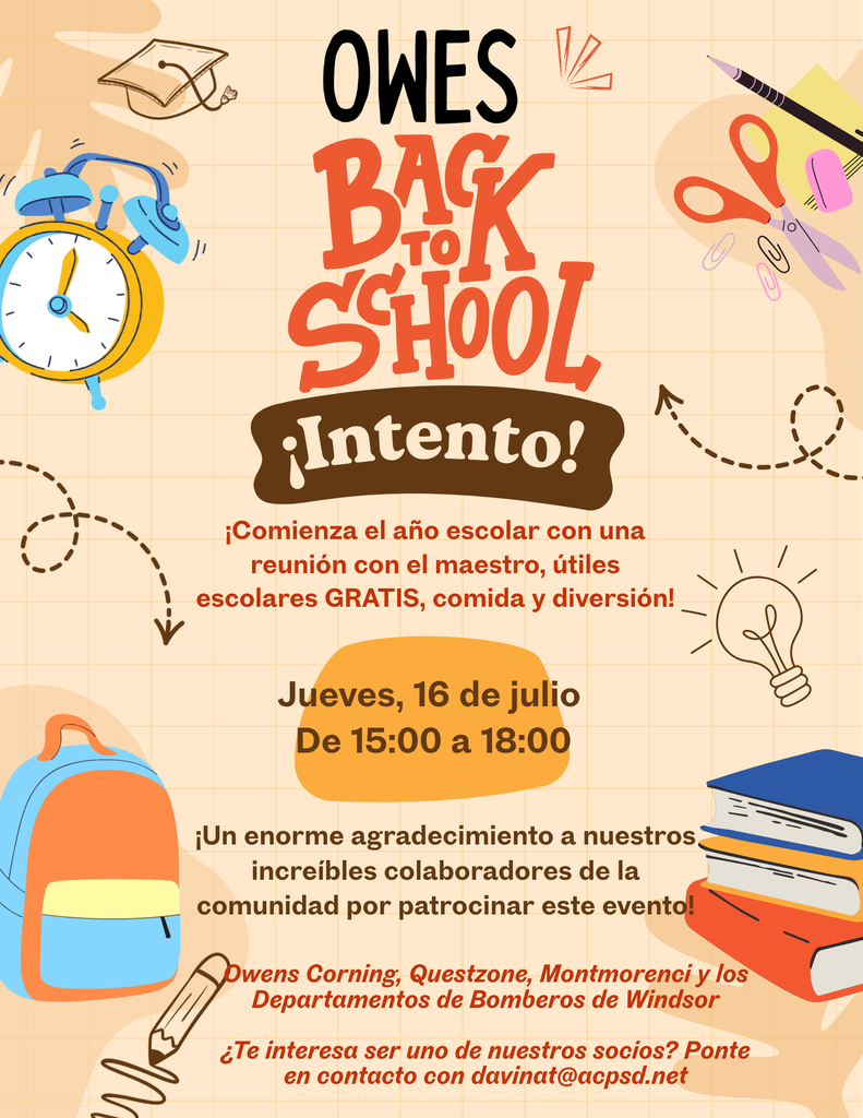 OWES Back to School Bash SPANISH