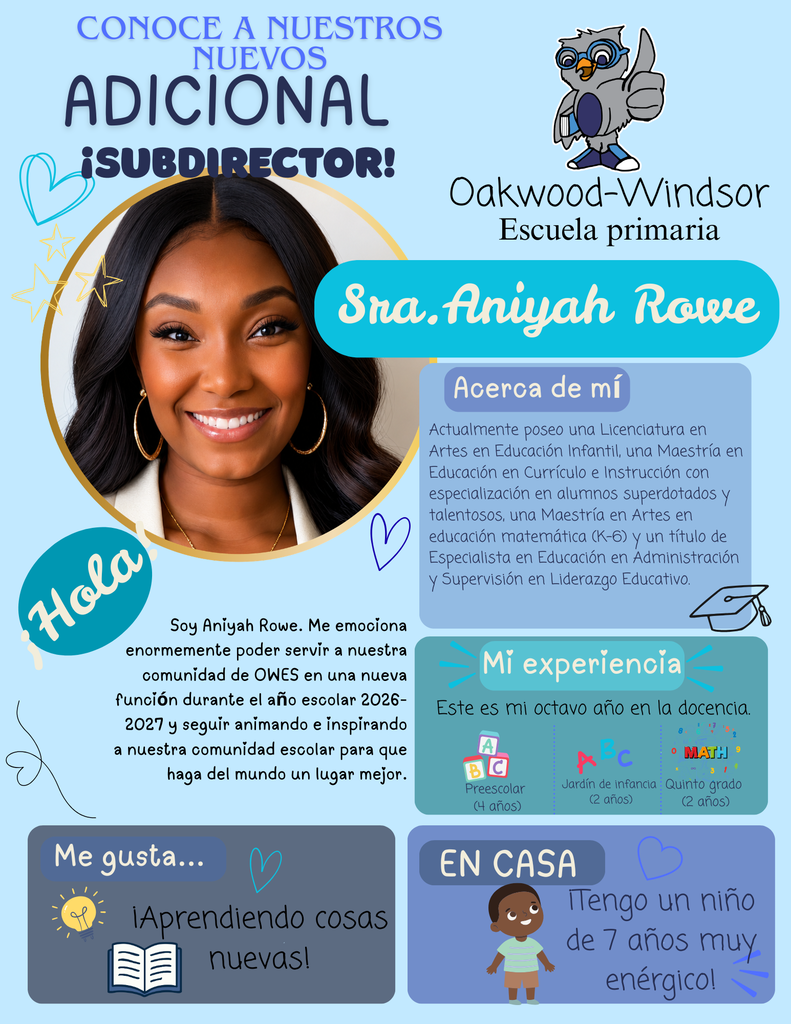 New Additional Assistant Principal @ OWES in Spanish