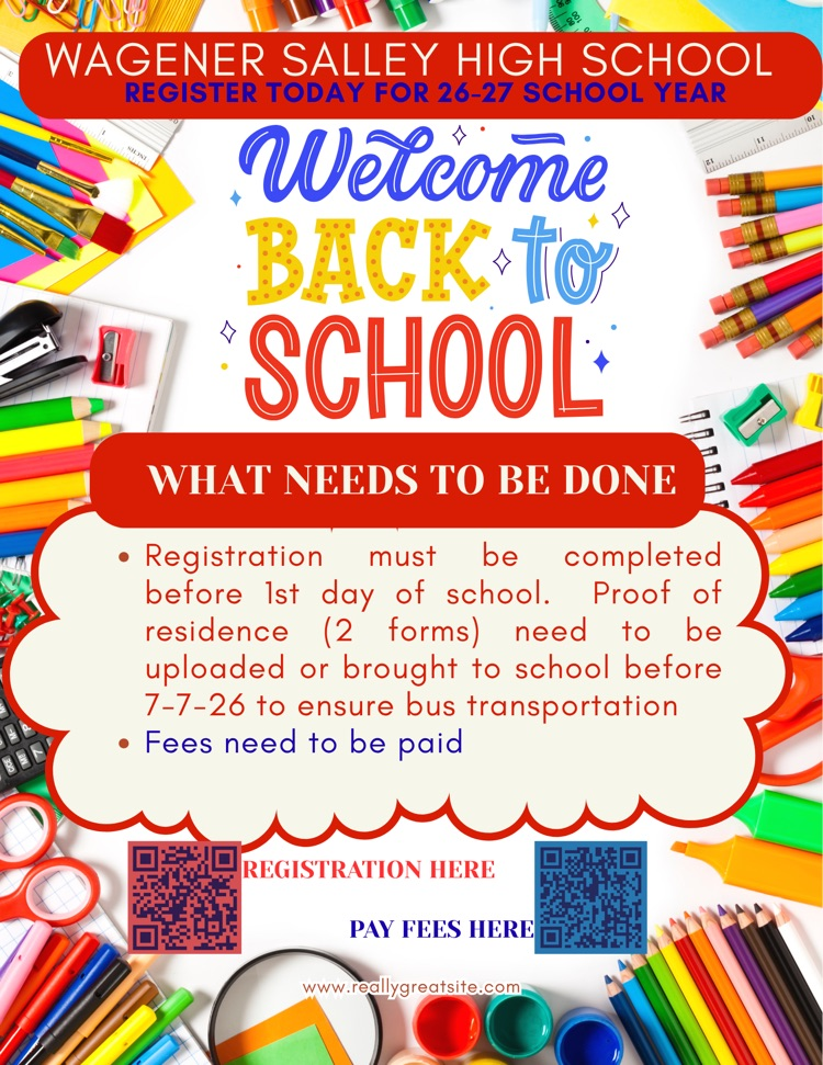 2026-27 Registration flyer