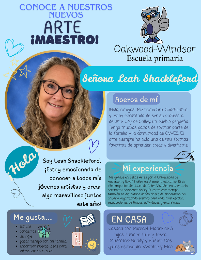 Meet Mrs. Shackleford (Spanish)!