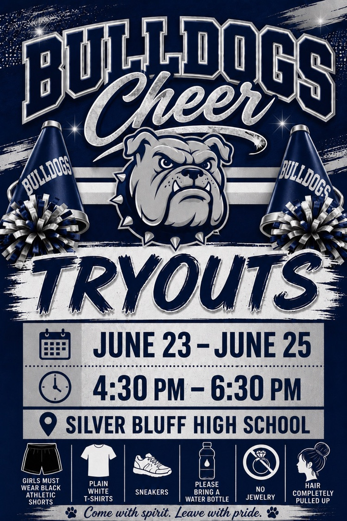 flyer with text about cheer tryouts 