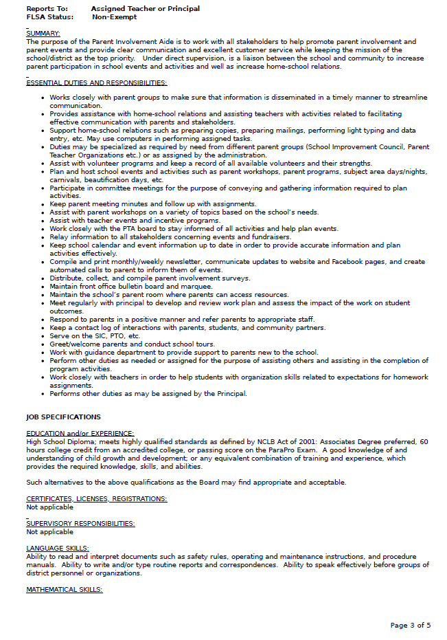Secretary Job Posting Page 3