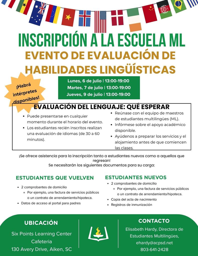 ML Registration and Screening Flyer in Spanish