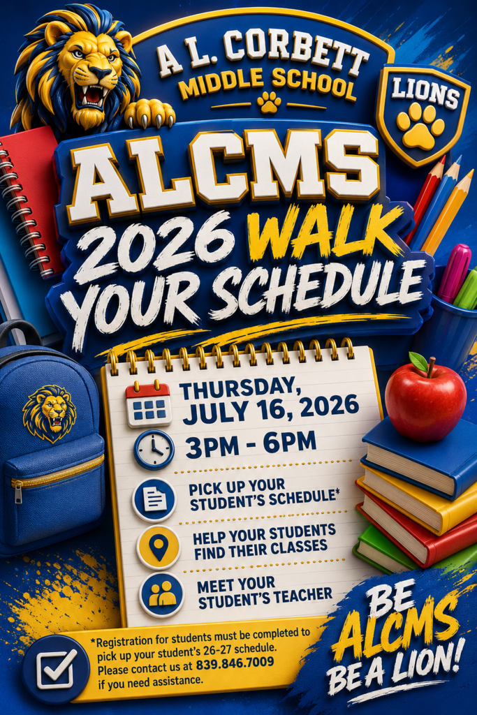 Flyer for ALCMS 2026 Walk Your Schedule