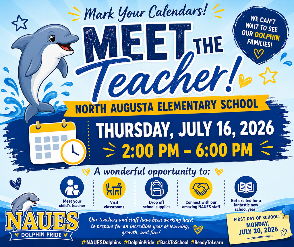Meet the Teacher Event  Thursday, July 16th, 2026 from 2:00 PM to 6:00 PM. 