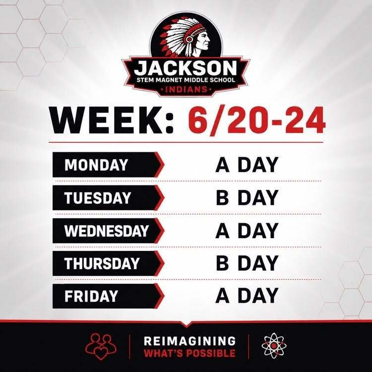 Week one A B schedule.