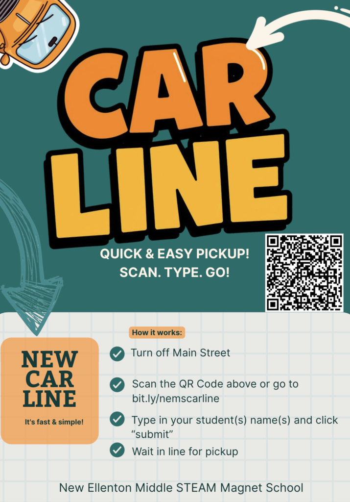 flyer with text about carline