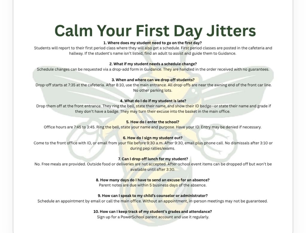 1st day jitters