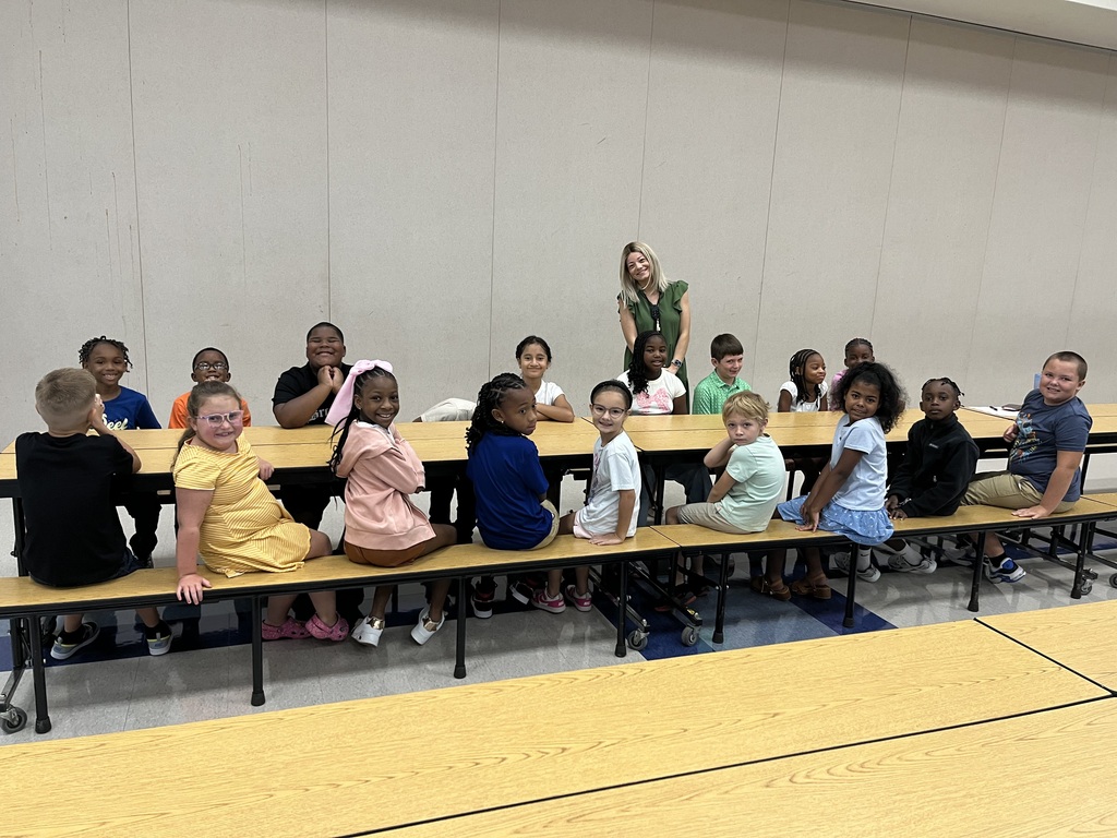 Students in a cafeteria
