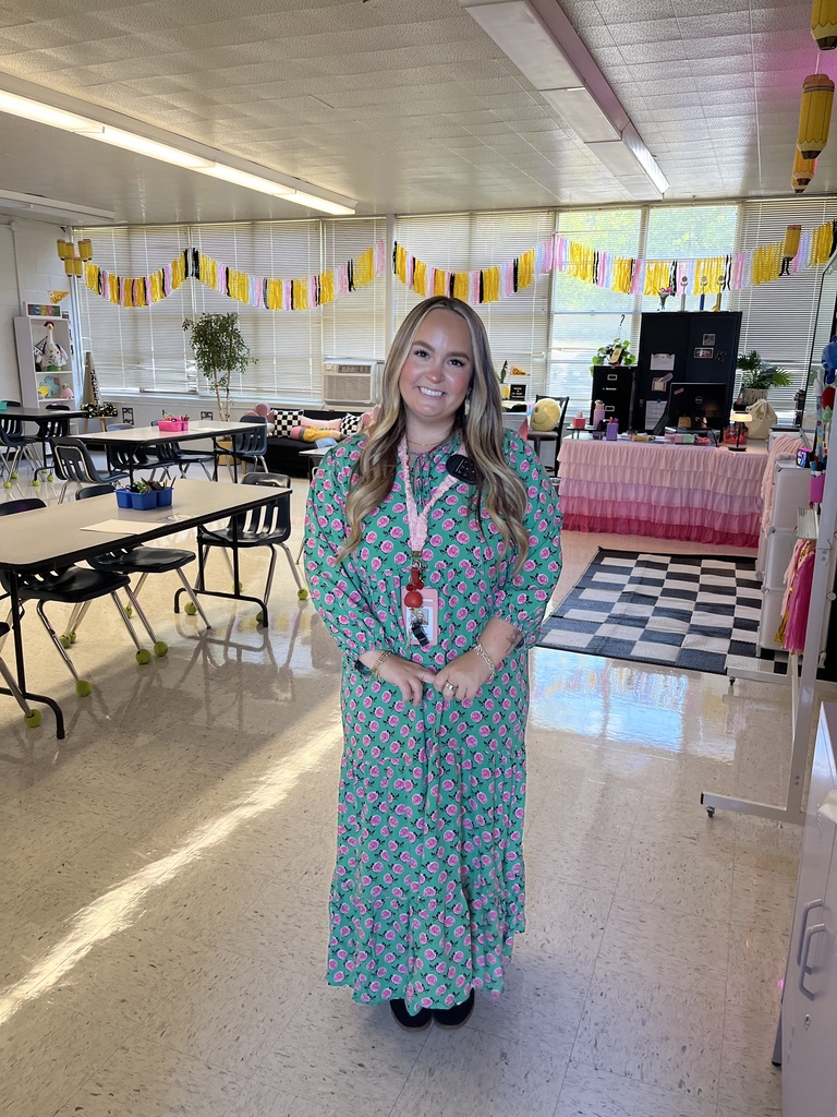 Teacher in a classroom.