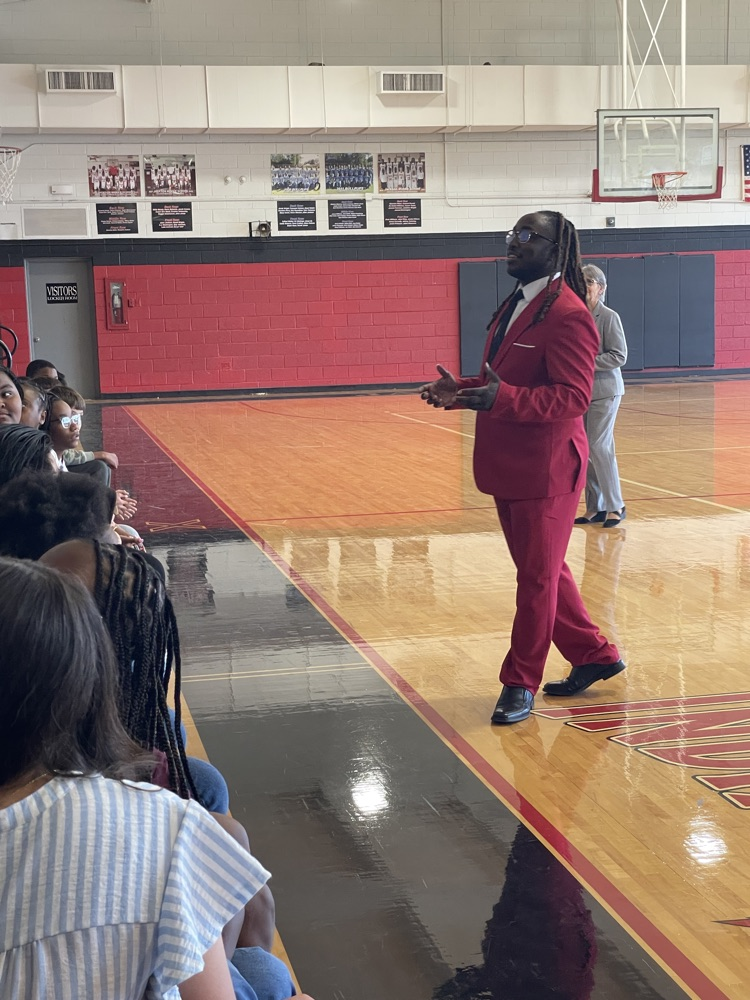 Mr. Bell addressing the students.